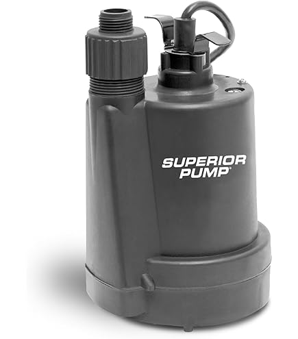 Superior Pump 91330 2400GPH Thermoplastic Submersible Utility Pump